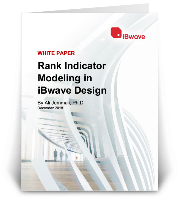 Rank Indicator Modeling in iBwave Design