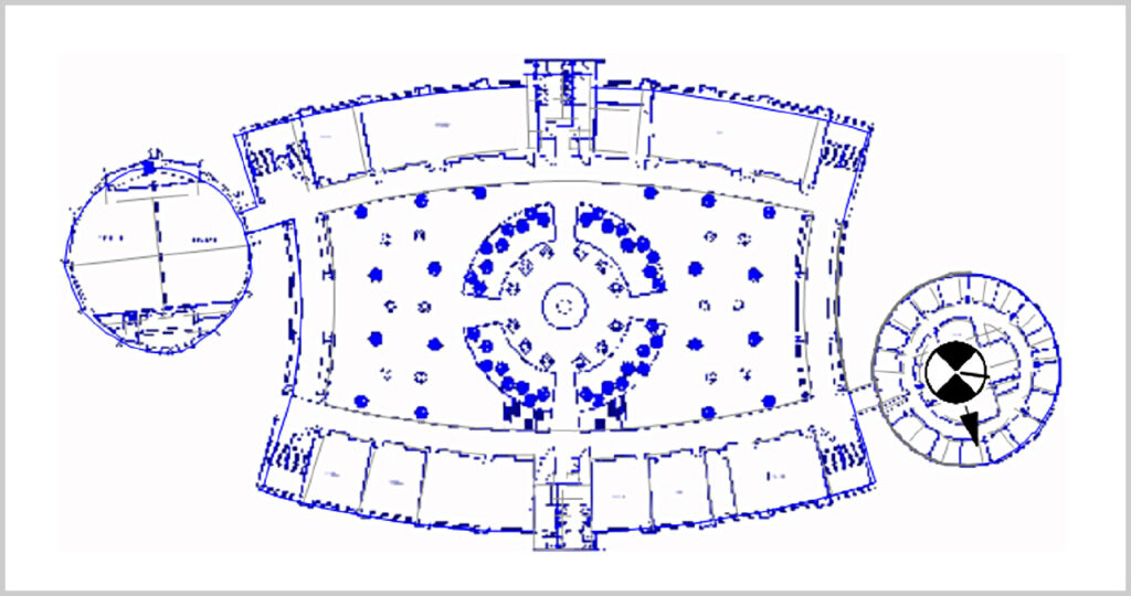Figure 23:
Building 11 Level 2 plan with
directional antenna location.