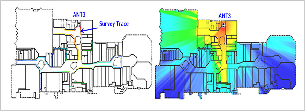 Figure 49:
Default FRT prediction
and survey traces for
Antenna 3 on Level 1.